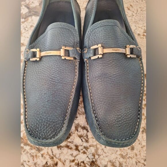 Salvatore Ferragamo lesther loafers driver size 9 main image 4